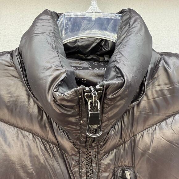 Andrew Marc Puffer Coat Women's L Black 650 Fill Power Down Classic Winter Gear - Picture 6 of 16